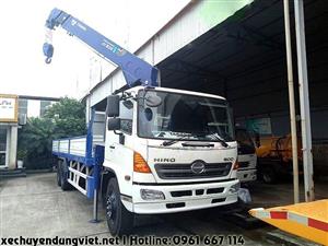 Xe tải 3 chân HINO FL8JTSL gắn cẩu 8 tấn TADANO model TM-ZT825